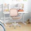 Tangkula Kids Desk Chair Ergonomic Children Study Chair with Breathable Mesh Back Armrests & Waterfall Edged Seat Blue/ Pink/ Purple - 2 of 4