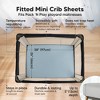 KeaBabies 2-Pack Isla Mini Crib Sheets, Pack and Play Sheets Fitted, Pack N Play Sheets, Fitted Crib Sheet - 2 of 4