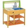 Infurnic Play Food and Toy Kitchens Mud Kitchen Outdoor Kitchen Playset Wooden, Gift for Girls Boys Aged 3-8 Years, Colorful, 26.00"*16.90"*6.70" - 3 of 4