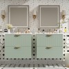 Whisen 24" Bathroom Storage Cabinet Wall-Mounted Bathroom Vanity with Ceramic Sink and 2 Drawers - 4 of 4