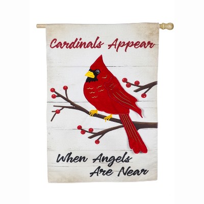 Evergreen Flag  When Angels Are Near House Linen Flag