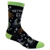Crazy Dog T-Shirts Women's Introverts Club Socks Funny Day Dreamer Loner Unicorn UFO Footwear - 3 of 4