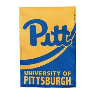 NCAA University of Pittsburgh Garden Flag 12x18 Double Sided, Officially Licensed Sports Flags For Outside, Indoor and Outdoor Students & Alumni - 1 of 1