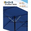 13FT Large Patio Umbrella Double-Sided Outdoor Umbrellas with Fade Resistant Canopy - 2 of 4