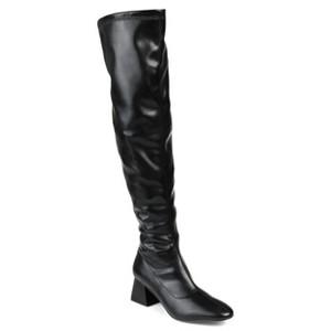 Journee Collection Women's Melika Block Heel Over The Knee Boots - 1 of 4