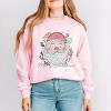 Merry Christmas Santa Stripes - Women's Graphic Sweatshirt - 3 of 4