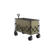Beach Wagon,Collapsible Wagon 220lbs with Big Wheels Foldable Wagon Carts, Heavy Duty 300L Folding Utility Garden Cart Army Green - 4 of 4