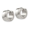 Chisel Stainless Steel Polished 7mm Hinged Hoop Earrings - 3 of 4