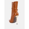 Nicole Croc Patterned High Heeled Ankle Boots Women - 3 of 4