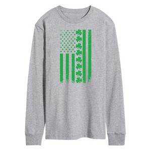 Men's - Instant Message - Lucky USA Flag Long Sleeve Graphic T-Shirt - 1 of 4