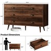 ORRD 6-Drawer Dresser, Wood Storage Cabinet with Black Handles, Farmhouse Chest for Bedroom & Living Room - 3 of 3