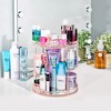 Sorbus 360 Rotating Makeup Organizer - Spinning cosmetics organizer, Adjustable Shelves for Make Up, Perfume & more (Pink) - 2 of 4