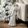 24"H Sullivans Large Frosted Angel Figure  Christmas Decor  Gray - 3 of 3