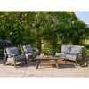 ARTPLAN Deep Seat Outdoor Cushion,Set 24"x24"x6" ,18x24" Bench Outdoor Chair Cushions, Polyester Fill Back for Patio Furniture ,Square - 4 of 4