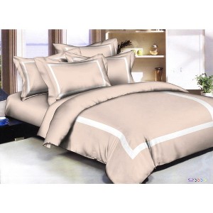 Linen Classique 320TC Hotel Style Soft Pink Duvet Set - 1 of 3