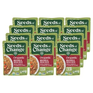 Seeds Of Change Organic Brown and Wild Rice with Tomato and Roasted Garlic - Case of 12/8.5 oz - 1 of 4