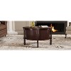 NicBex Farmhouse Storage Coffee Table, 2-Tier Design with Half Open Compartment, Rustic Side Table for Living Room Bedroom - 4 of 4