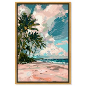 Art Remedy Palms Under the Sun Colorful Coastal Wall Art Framed - 1 of 4
