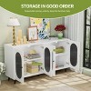 CAVINAS Modern Rectangular Sideboard Cabinet with Acrylic Doors,Freestanding Buffet Cabinet with Storage for Kitchen,Dining Room - 3 of 4