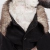 Pet Life Buttoned 'Coast-Guard' Fashion Faux-Fur Collared Wool Pet Coat - 3 of 3