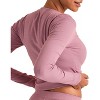Adore Me Women's Rib Long Sleeve Lounge - 4 of 4