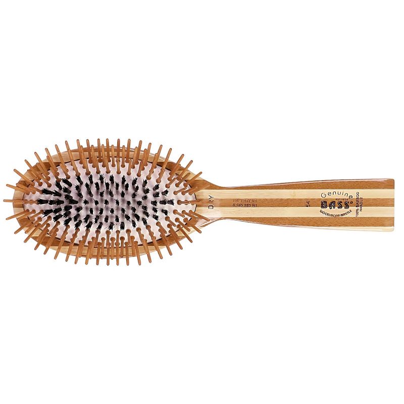 Bass Brushes FUSION Brush - Multi Patented Shine & Condition Hair Brush Bamboo Handle with Premium 100% Pure Natural Bristles + Bamboo Pin, 1 of 5