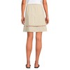 Lands' End Women's Voile Ladder Trim Mini Skirt - 2 of 4