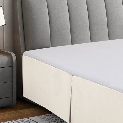 Swift Home | Basics Pleated Microfiber Bed Skirt 14-inch Drop