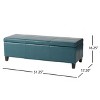 CAVINAS Round Boucle Storage Ottoman Bench with Hidden Storage,Upholstered Storage Ottoman,Storage Benches for Living Room,Bedroom - 3 of 4
