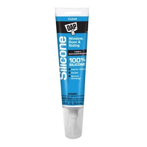 DAP Clear Silicone Door/Siding/ Window Sealant 2.8 oz - 1 of 1
