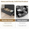 Nasitip 5 Drawer Dresser for Bedroom, 45.2" Tall Drawer with Storage, Wooden Closet Chest Storage for Living Room, Hallway, Entryway, Black - 3 of 4