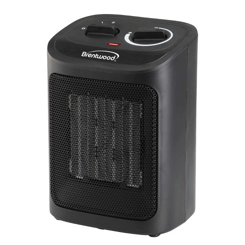 Brentwood 1,500-Watt-Max Portable Ceramic Space Heater and Fan, Black, H-C1603BK - image 1 of 4