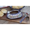 Blue Rose Polish Pottery S119 Manufaktura Gravy Boat Plate & Ladle - 3 of 3