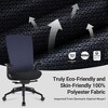 Ergonomic Office Desk Chair,High Back Office Chair with Mesh Back and Adjustable Lumbar Support-DarkBlue - 4 of 4