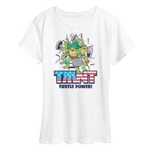 Women's - Teenage Mutant Ninja Turtles - Turtle Power Americana Short Sleeve Graphic T-Shirt - 1 of 4