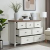 Grungis 7-Drawer Dresser with Storage,Minimalist Farmhouse Chest of Drawers Closet Organizers for Bedroom Living Room - 2 of 4