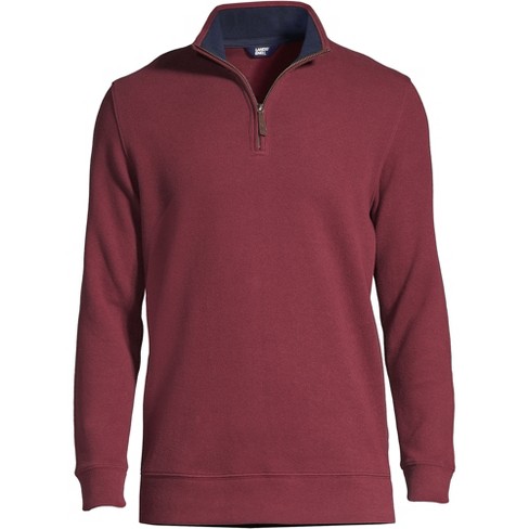 Lands end bedford online rib quarter zip pullover