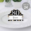 Big Dot of Happiness Adult 80th Birthday - Gold - Birthday Party Tent Buffet Card - Table Setting Name Place Cards - Set of 24 - 2 of 4