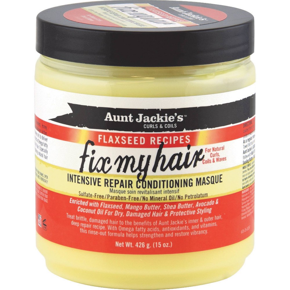 Photos - Hair Product Aunt Jackie's Fix My Hair Intensive Repair Conditioning Masque - 15oz