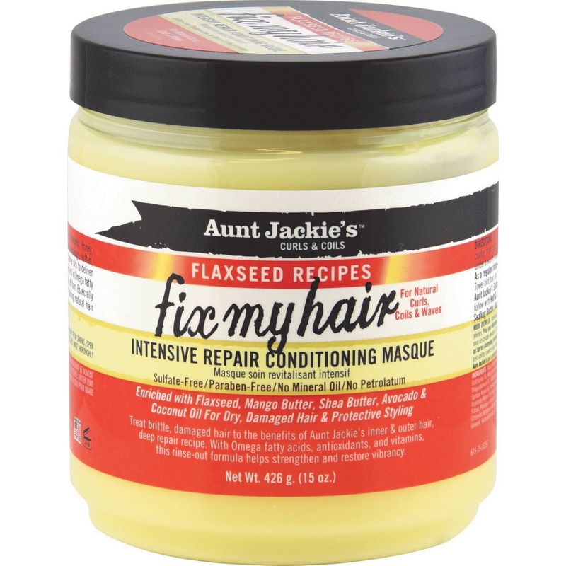 Aunt Jackie&#39;s Fix My Hair Intensive Repair Conditioning Masque - 15oz, 1 of 5