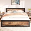Bed Frame Full Size - Industrial Platform with Headboard, 14 Inch Easy Assembly, No Box Spring Needed, 701lbs Capacity - 3 of 4