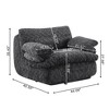 GDFStudio Anastasia Modern 44" Corduroy Upholstered Swivel Single Sofa - 4 of 4