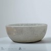Light Beige Marble Vessel Sink – Handcrafted Round Bowl Bathroom Basin, 15.16 Inch Polished Natural Marble Vanity Sink, Daurable Stone Sink Bathroom - 2 of 4