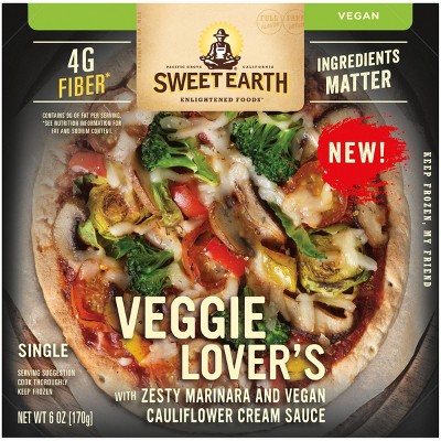 Sweet Earth Natural Foods Frozen Veggie Lover's Pizza - 6oz