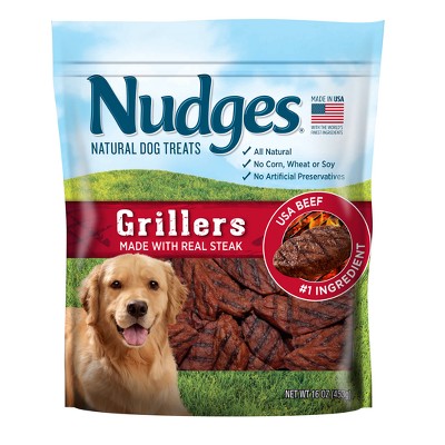 Nudges Grillers Beef Steak Wholesome Dog Treats 