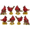 Northlight Cardinal Birds on a Stomp Christmas Figurines - 4.5" - Red - Set of 8 - 3 of 3
