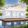 Maggift Canopies and Gazebos, Instant Setup Shade for Camping, Parties or Outdoor Events, Easy to Set Up and Take Down, White, 230.4"*116.4"*111.6" - 2 of 4