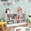 Costway Kids 2-Shelf Bookcase 5-Cube Wood Toy Storage Cabinet Organizer - 2 of 4