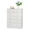 Resenkos 5 Drawer Dresser with Gold Handle, Nursery Dresser Chest Of Drawers Organizer, - 2 of 4