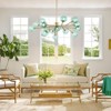 Rennnsan Kethra 40" W 15 - Light Branching Bubble Green Glass Mid-Century Modern Dimmable Chandelier - 4 of 4